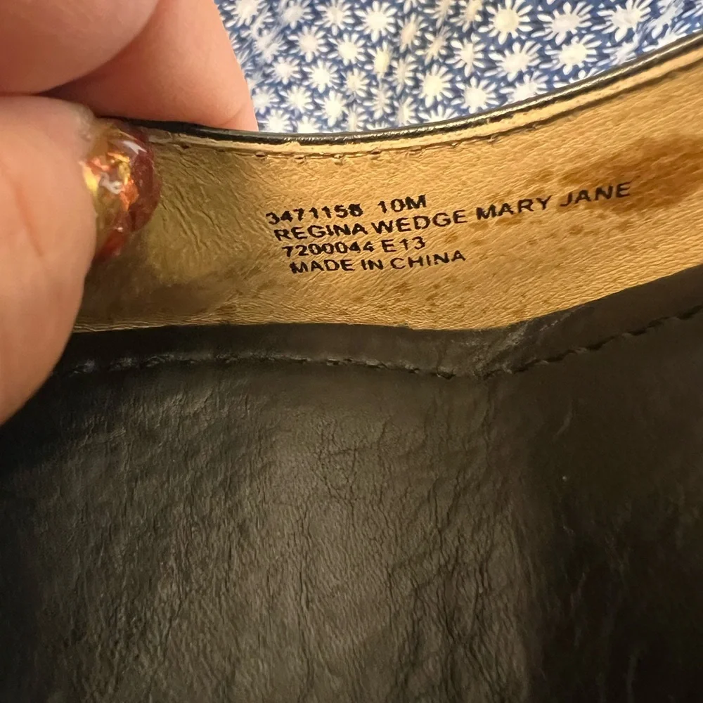 Frye Regina Wedge Mary Jane Size 10 - Picture 7 of 9